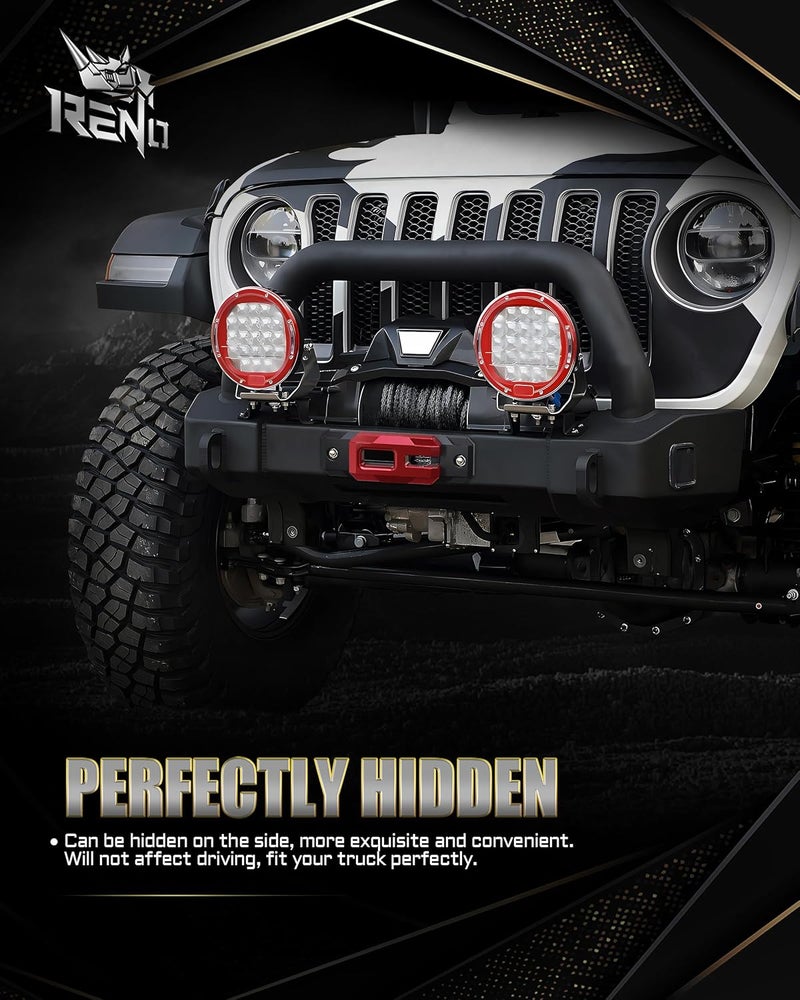 Reno Winch Shackle with Fairlead, Aluminum Hawse Fairlead with Winch Shackle Fit for Synthetic Rope 30,000 lbs Compatible with SUV Truck Off-Road Vehicle Towing Recovery (Red, 1 Pack) - Image 2